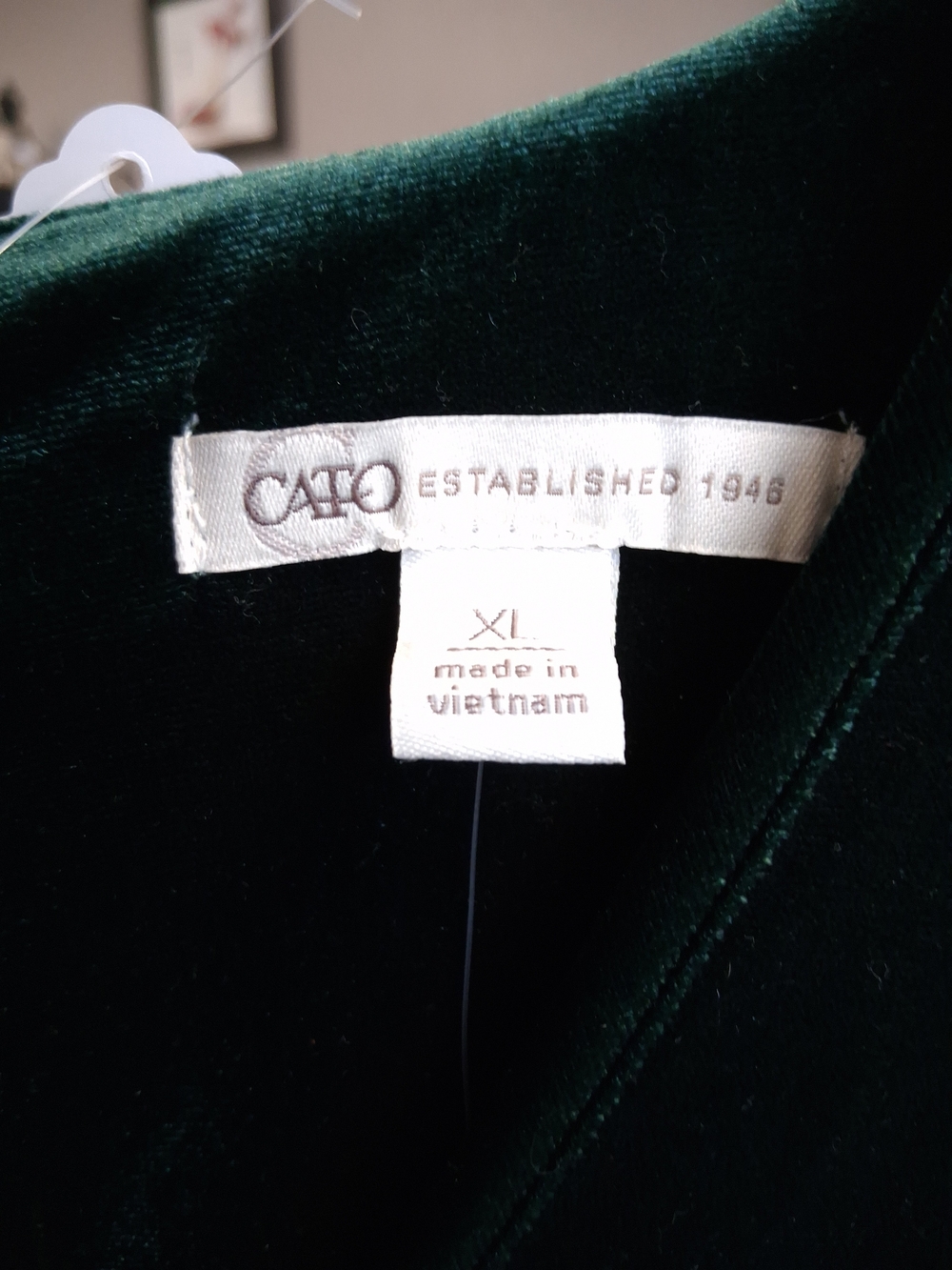 Cato Deep Green Velvet Wrap Midi Dress - Picture 2 of 4